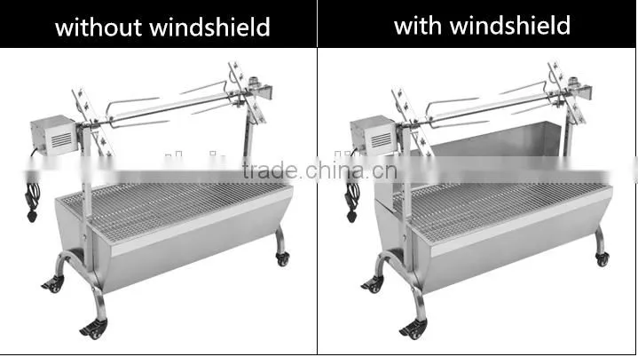 Outdoors meat vegetable grilling machine/whole sheep roasting machine