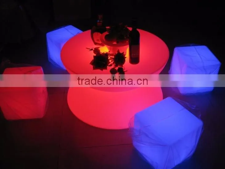 RIGEBA hot selling!LED furniture led LED bar table shining double table square/round table lamp