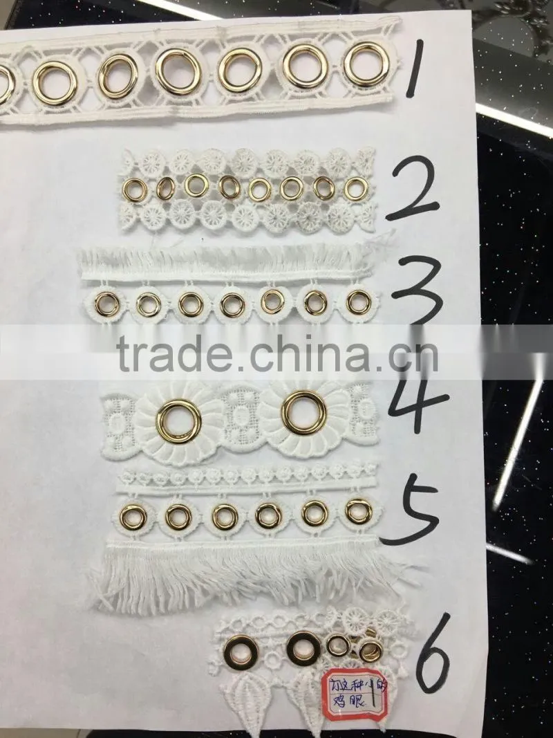 22# metal eyelet with brass washer pass the Oeko-100 standard
