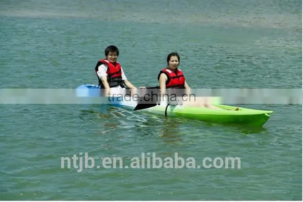 hot sale double plastic canoeing for fishing