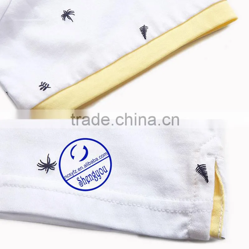 Custom mens allover printed polo shirt with color collar and cuffs
