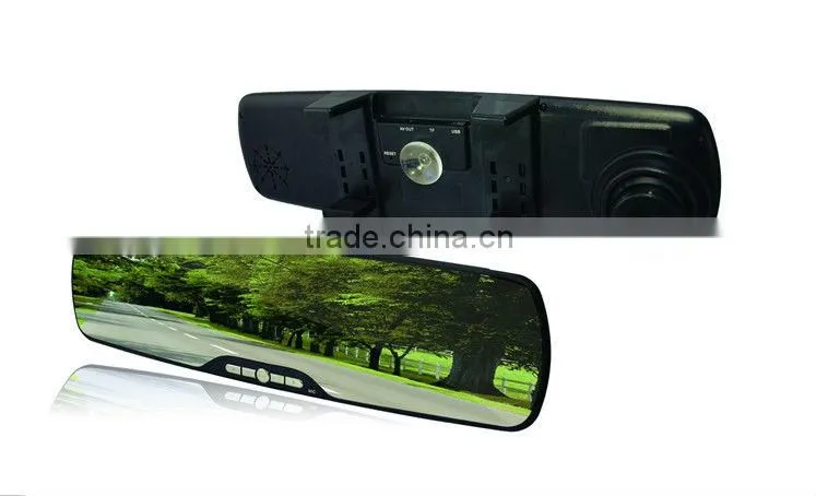2.7 inch car driving recorder and rearview mirror car video recorder 5 mega pixels