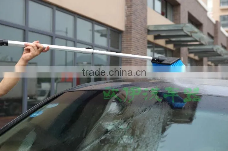 car brush telescopic brush with water flow through