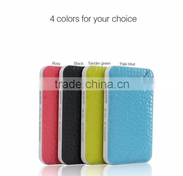 New design universal smart 6000mah mobile power bank for smartphone 2016