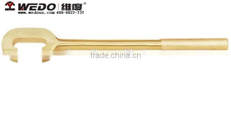Anti spark tools; High quality non-magnetic; Die forged;China Manufacturer;OEM service; No MOQ;Valve C Type Wrench/ Spanner