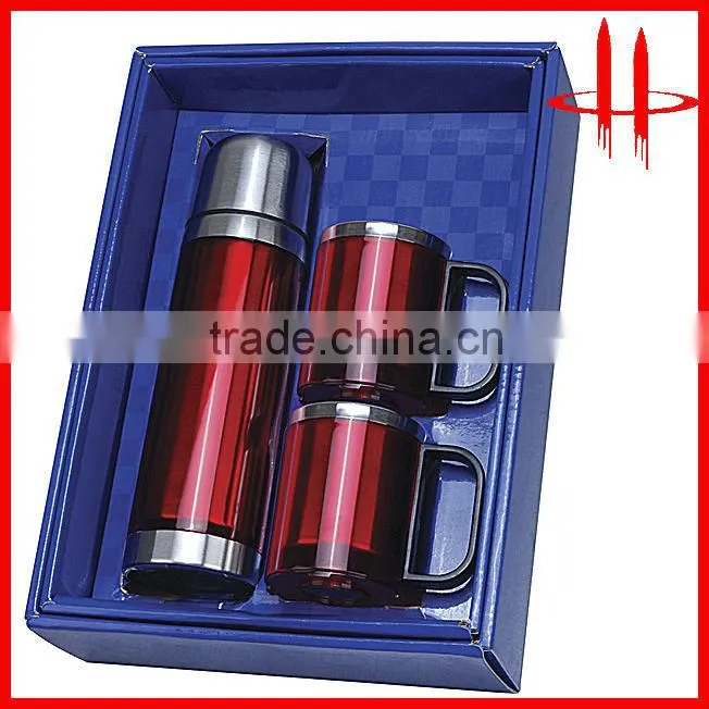 stainlesss steel thermos mug gift sets/gift set for business