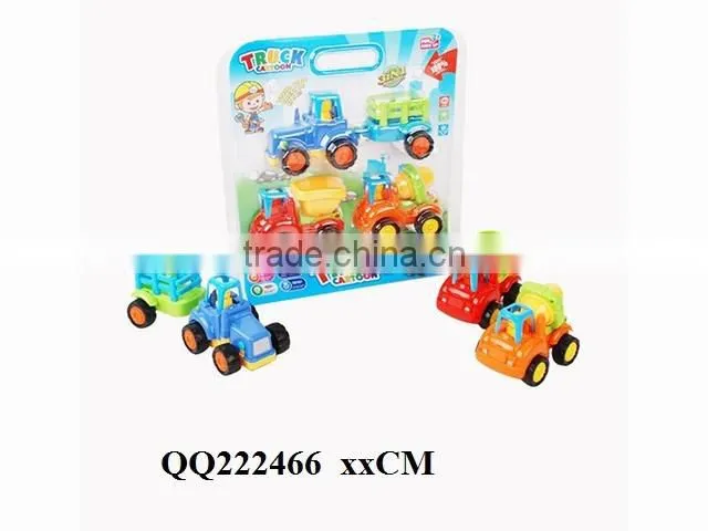 4PCS kids Friction farmer car with bulldozer ,friction car for kids