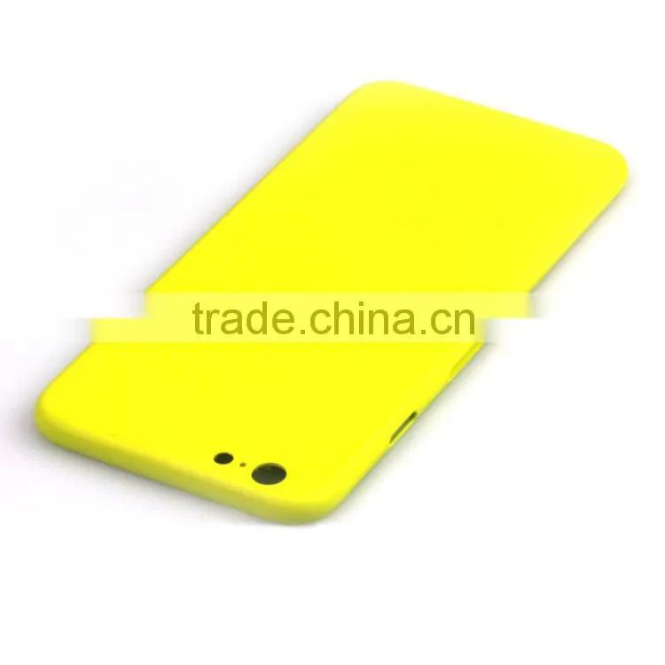 Matte yellow color for iphone 6 color housing