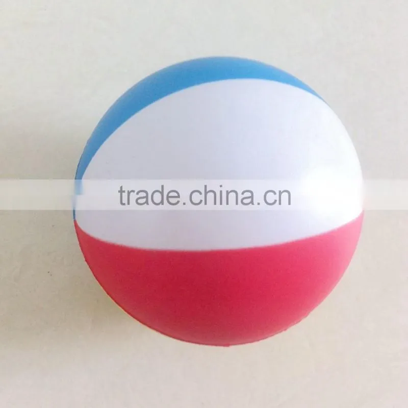 foam ball colored stress ball 5 colors on one pu ball