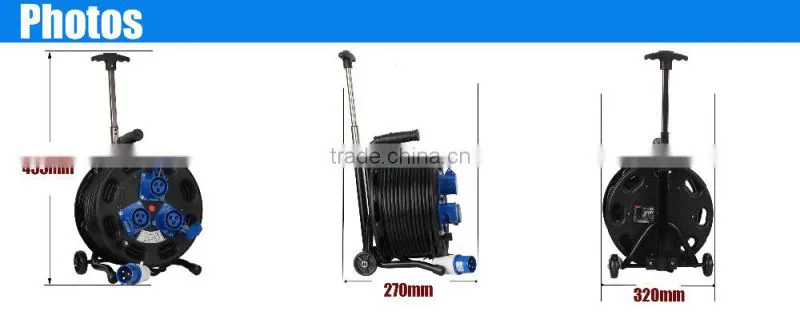 25M UK extension electric cable reel