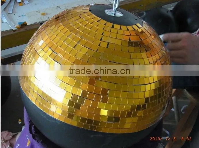 2016 haning rotating Safety Rotating fiberglass black mirror ball ornaments