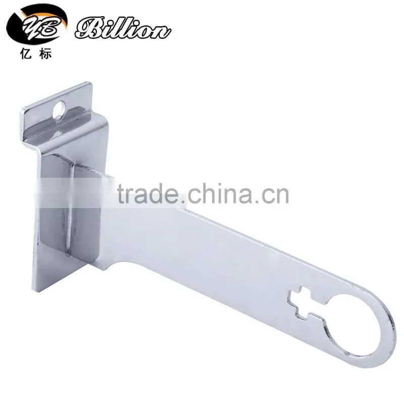 chrome slatwall pipe holder shelf brackets support metal shelf brackets