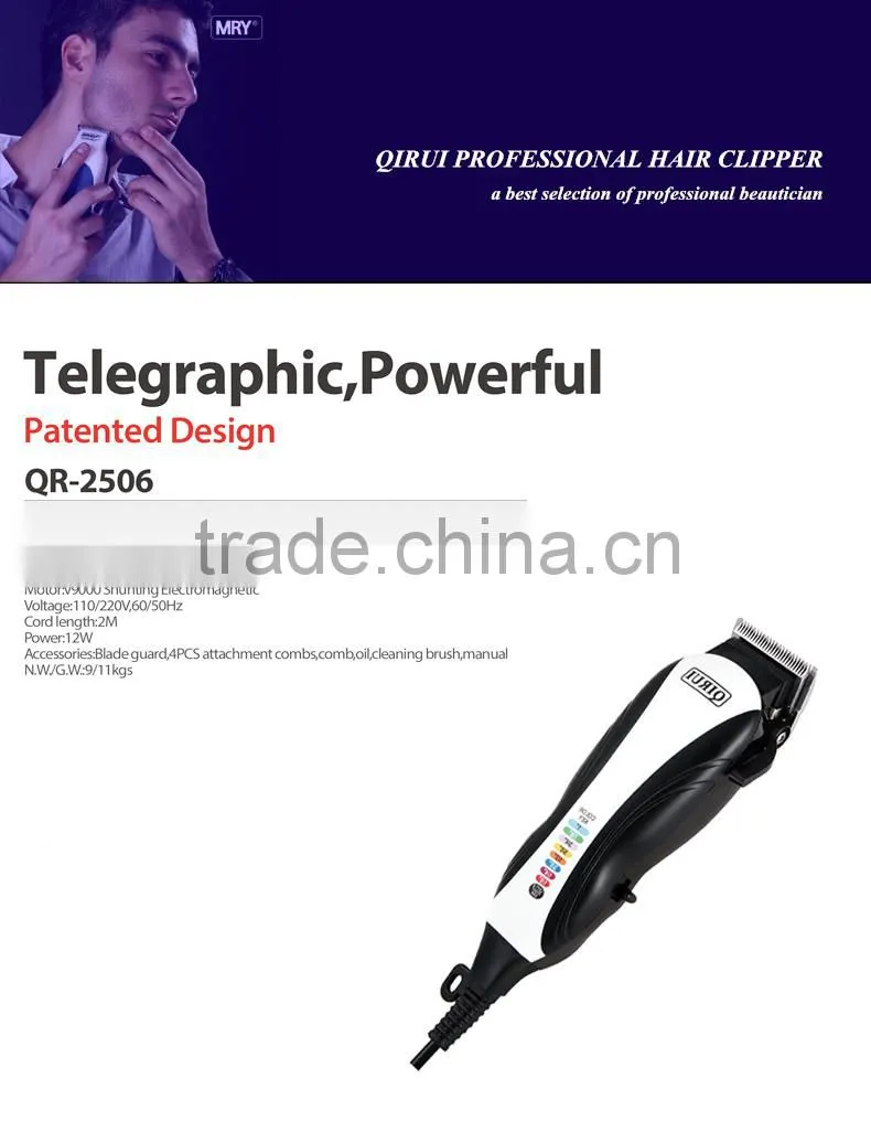 MRY Professional hair clipper with adjustable control lever