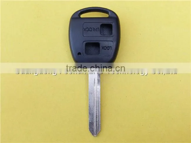 Blank 2 Button Remote Key Case for Toyota Corolla Camry Prado RAV4 FOB Shell TOY47 blade
