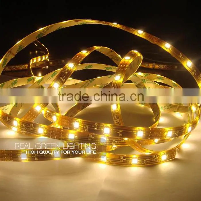 Waterproof 12V/24V 5050 Yellow LED Strip Lights For Outdoor Use