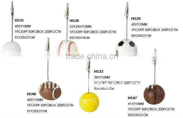 baseball & ball shape paper clip/memo clip