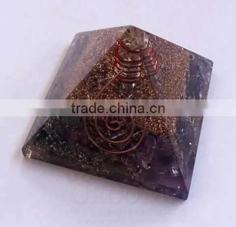 Sanskrit Orgone Oval Chakra Set With Coil : Wholesale Chakra Set Supplier