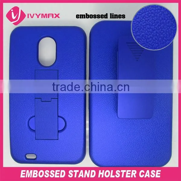 newest embossed kickstand hard case for samsung D710