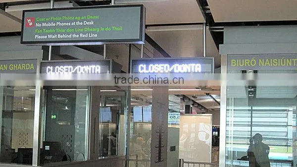 5V P7.62-7*80+Dot matrix module+Animation+White frame+English message display board+ LED moving message display+Bus/ Car display