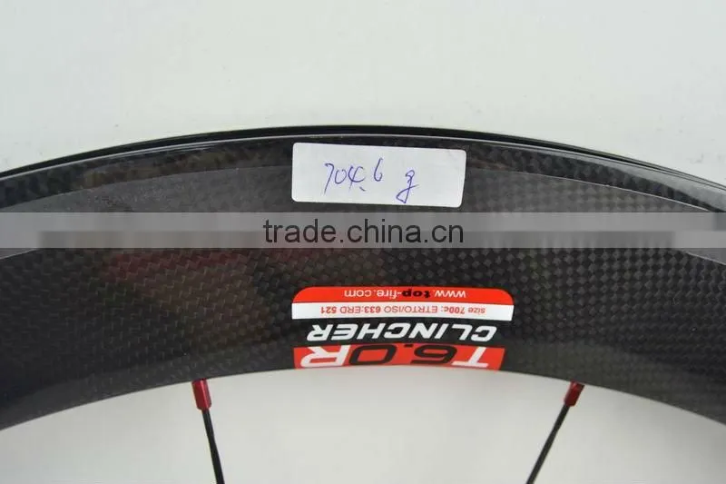 OEM 60mm full carbon clincher road bike wheels set