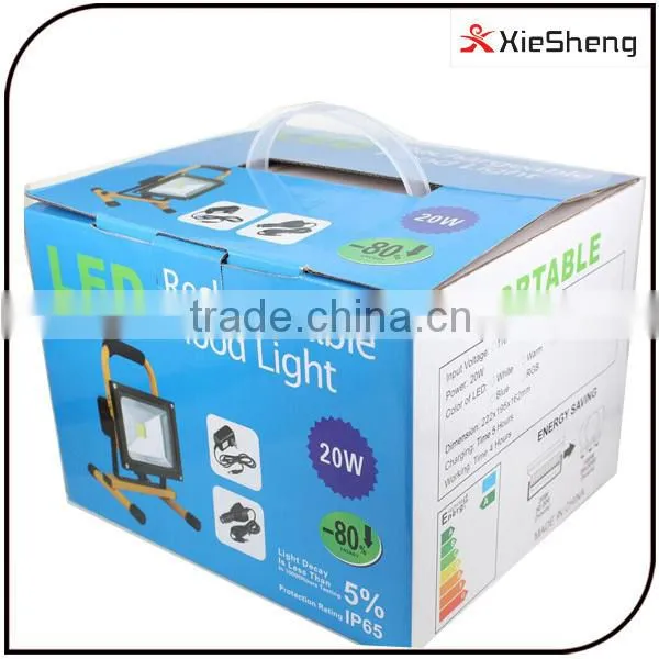 Warranty 2 year IP65 Epistar 10w 8.4V emergency camping light rechargeable led floodlight