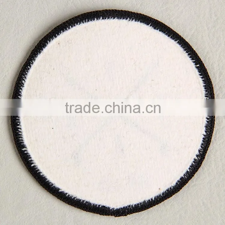 China label factory Custom black overlocked label badge for acrylic handbag