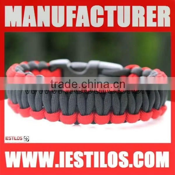 2015 classic style wholesale velcro clasp 450 paracord bracelet