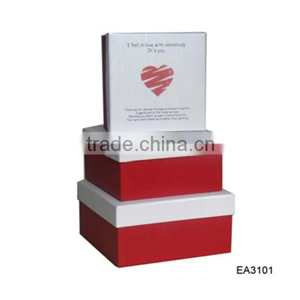 Luxury nesting cardboard gift boxes packaging