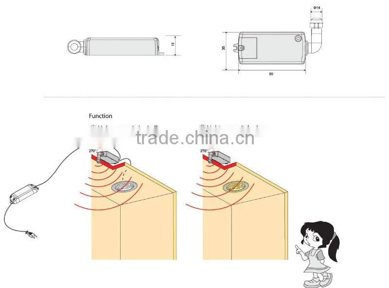 PIR Sensor Switch for home lighting