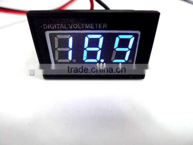 BLUE display DC15-120V Digital Voltmeter Waterproof