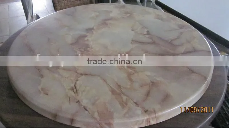 square artificial marble dining table top for sale T2601