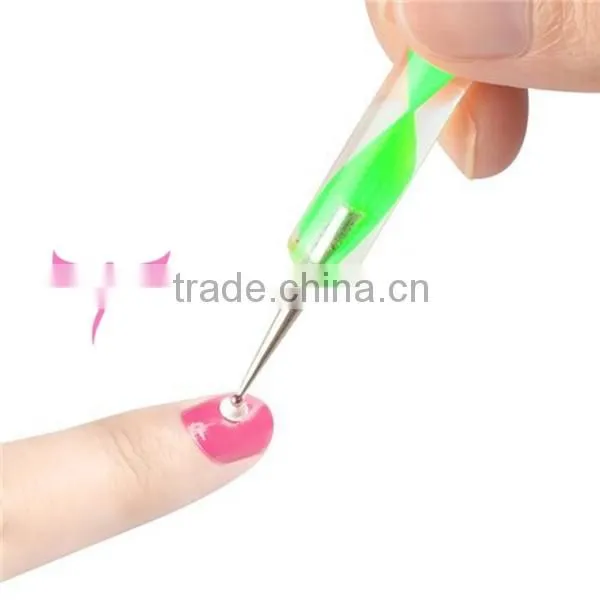 5 PCS 2Way Marbleizing Dotting Manicure Tools Painting Pen Nail Art Paint Pen ES-NDP0009