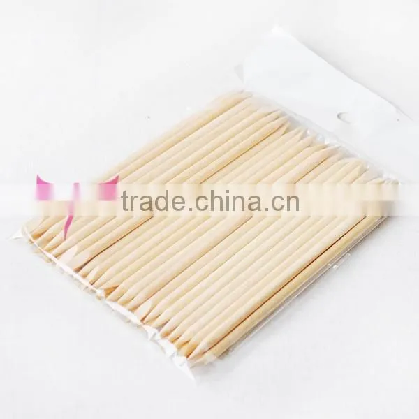 100 pcs wooden stick for nail art cuticle pusher remover