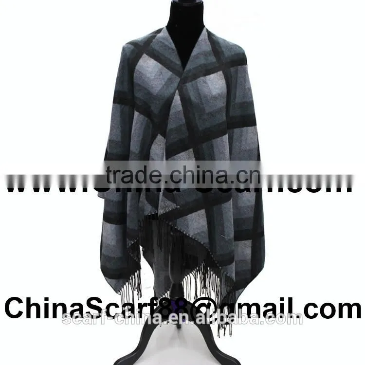 Wholesale fringed wool scarf