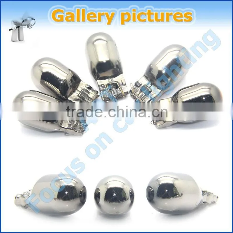 Sales promotion T10 T15 921 T20 7440 7443 S25 1156 1157 3156 3157 Chrome bulb amber color chromed silver bulb