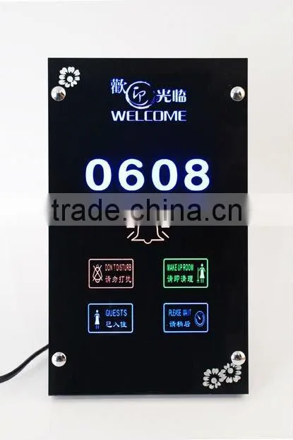 hotel room touch screen panel switch(with DND,DOORBELL,CLEAN,WAIT) clean hotel switch
