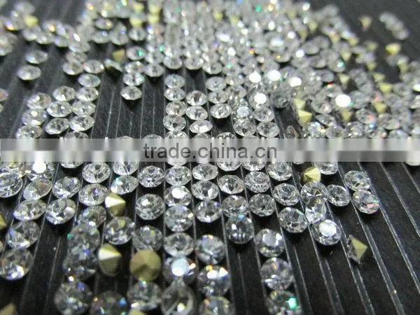 CHINA high quality pointback glass mirror rhinestone