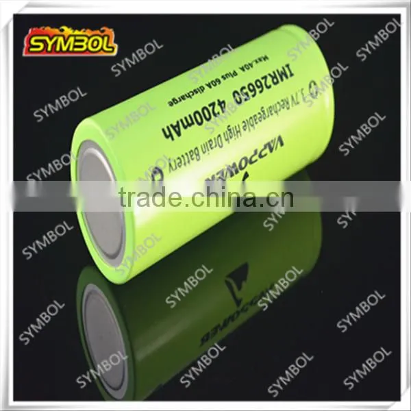 Vappower 26650 Battery rechargeable batteries 4200mAh 40A vapor batteries
