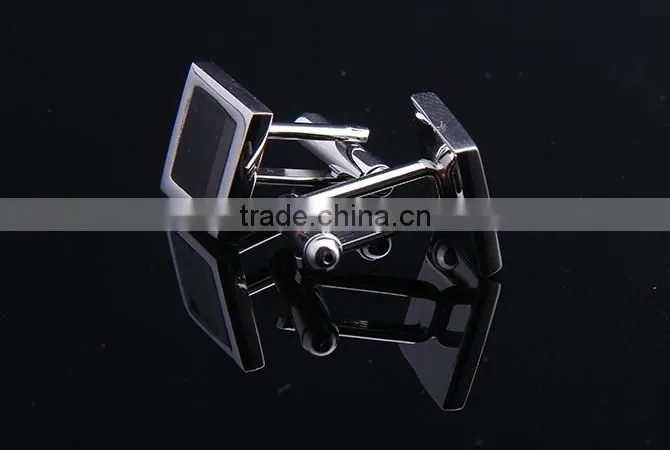 Low Key Luxury Cufflink,Black Enamel Cufflink for Gentlemen