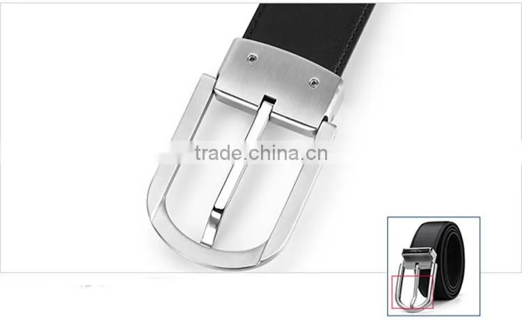 100% leather belt men With Classic Buckle in fashion design