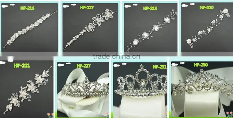 2016 Wholesale bling bling crystal haircomb for bridal,decorative haircomb