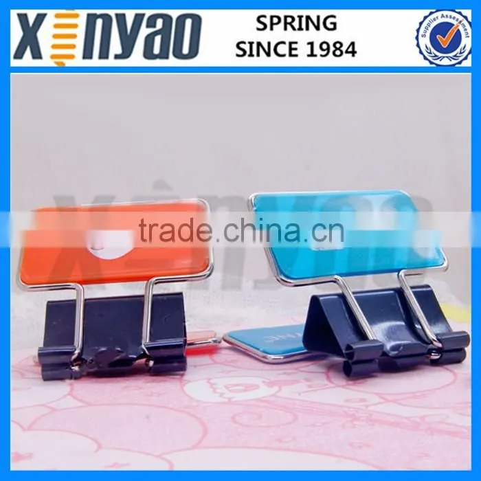 Plastic logo print Rectangular Binder Clip