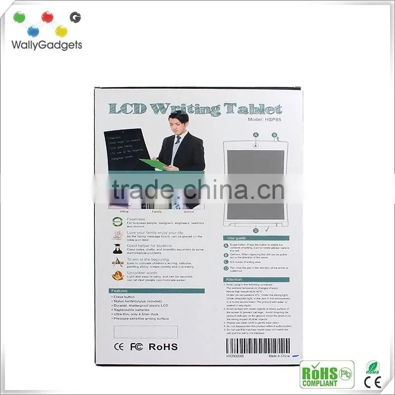 2016 New 8.5 inch LCD Writing Tablet , Wholesaler Popular LCD electronic tablet drawing board for Children