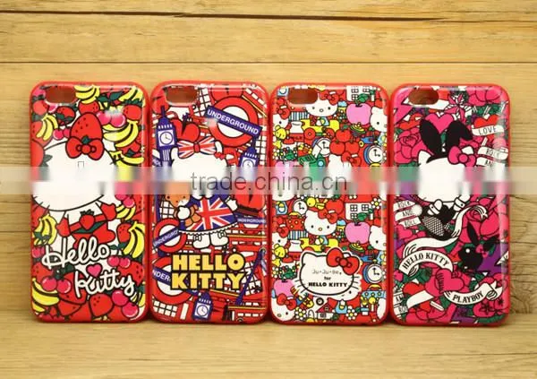 Fashion hello kitty phone covers for iphone 6 plus oem