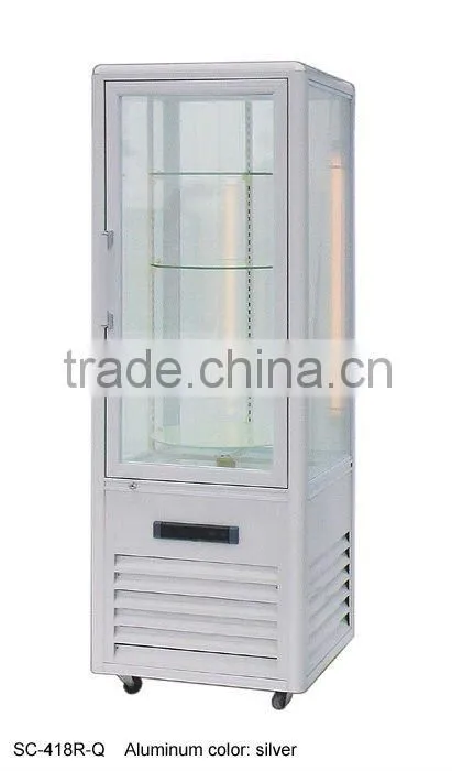 Elegant style (Rotating) Quadrilateral glass showcase
