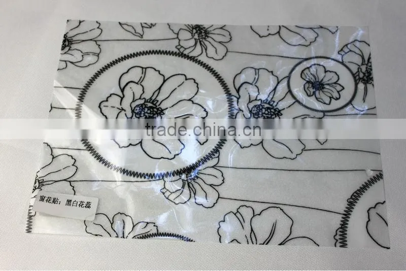 self adhesive flat pvc glass decorative film