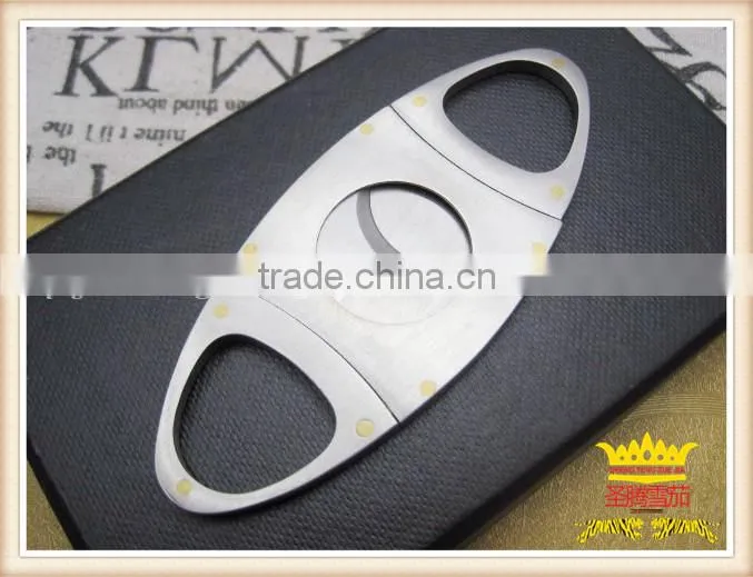 Red plastic cigar scissors, cigar cutter