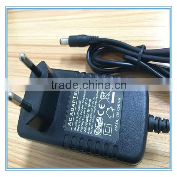 CCTV Camera 12V 2A Power Adapter with UL FCC CE ROHS