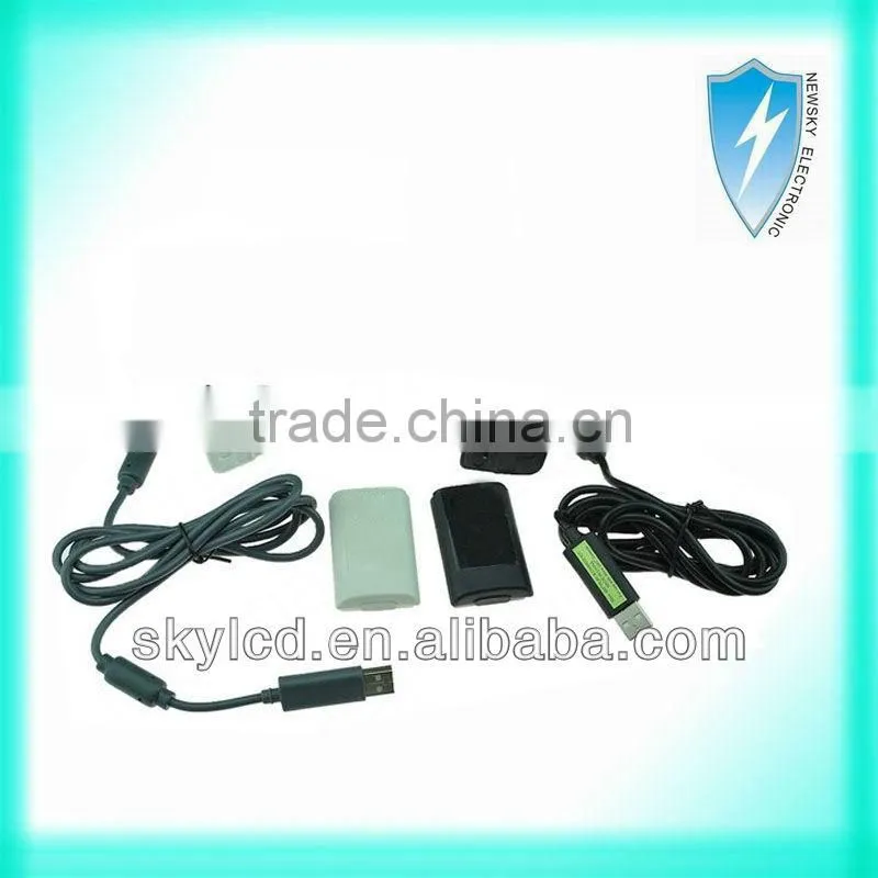for xbox360 battery pack&chargeable cable