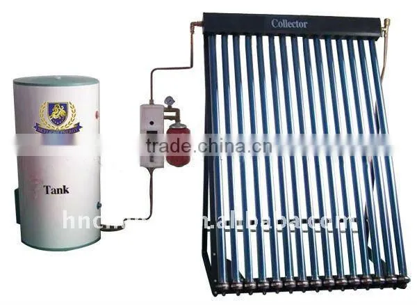 separated heat pipe pressure solar water heater
